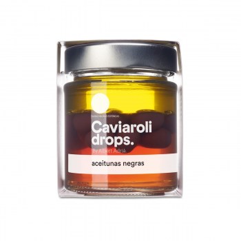 Caviar Drops By Albert Adrià de Azeitonas Pretas